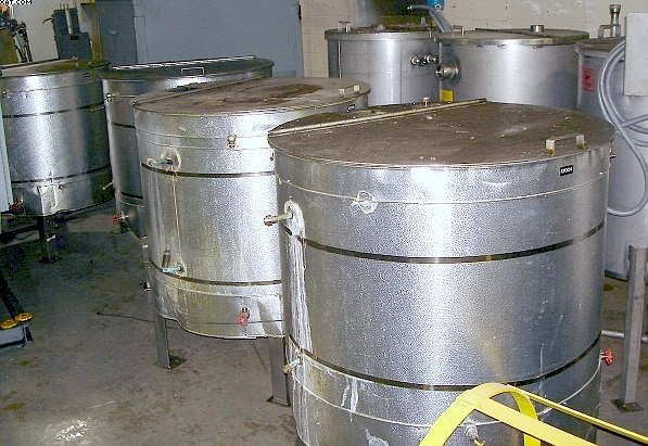 Stainless Steel Tank, 36" dia x 36" deep, (~150 gal),